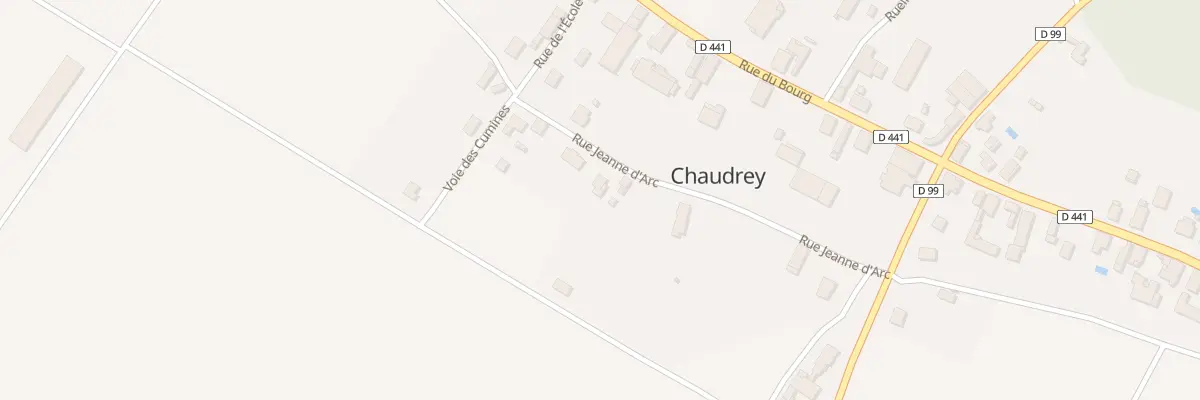 Plan du 8 Rue Jeanne d’Arc à Chaudrey