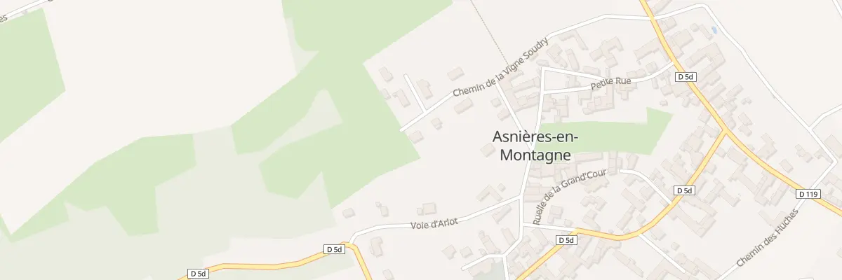 Plan du 9 Che de la Vigne Soudry à Asnières-en-Montagne
