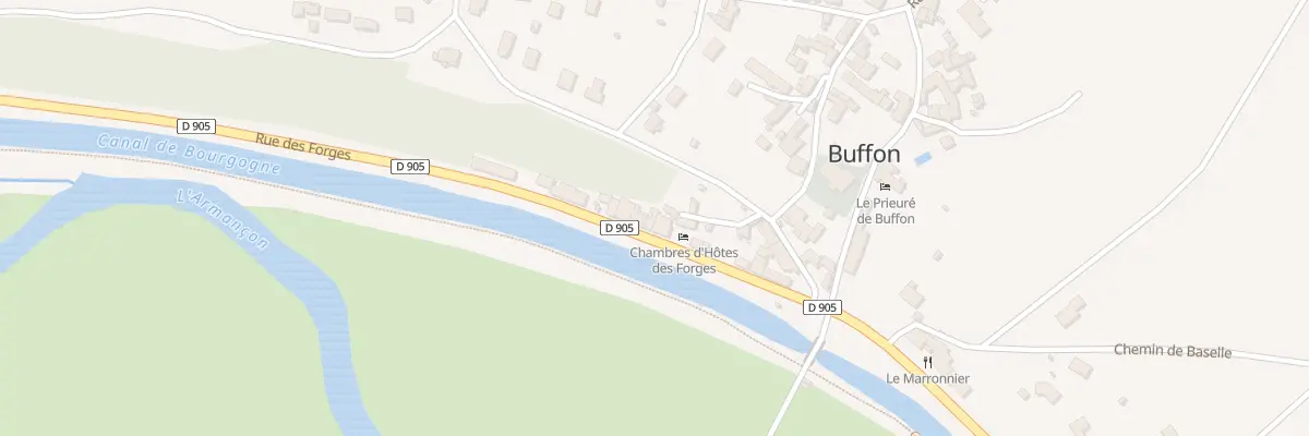 Plan du 9 Rue des Forges à Buffon