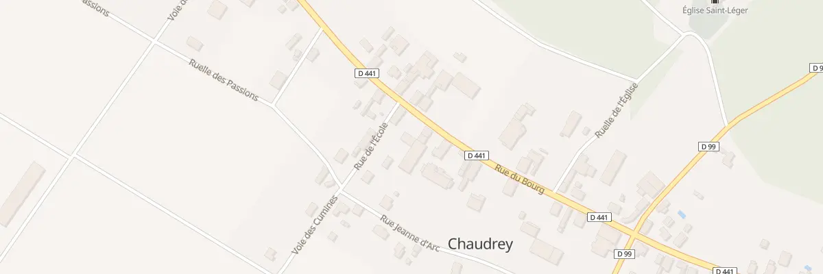 Plan du 22 Rue du Bourg à Chaudrey
