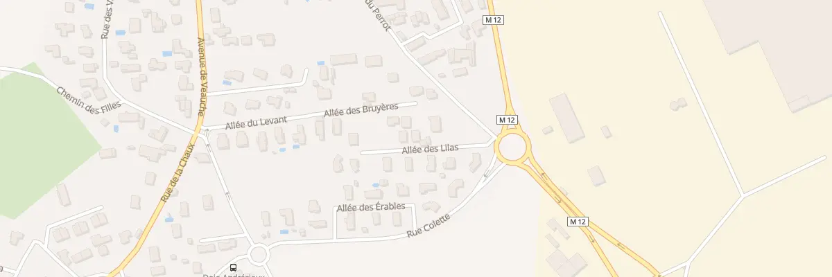 Plan du 1 All des Bruyères à Andrézieux-Bouthéon