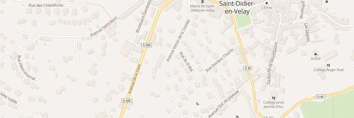 Plan du 8 Av Véron de la Combe à Saint-Didier-en-Velay
