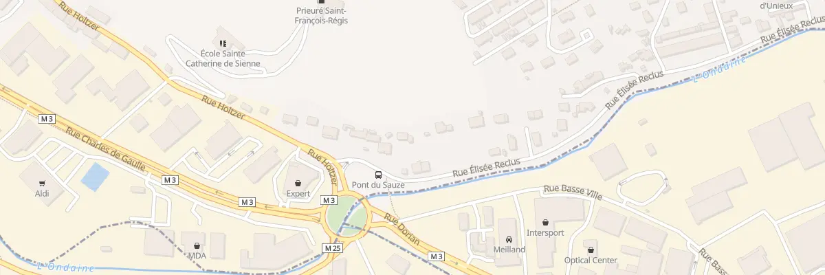 Plan du 3 Rue Elisée Reclus à Unieux