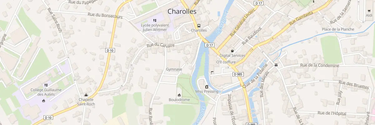 Plan du 10 Quai de l’Arconce à Charolles