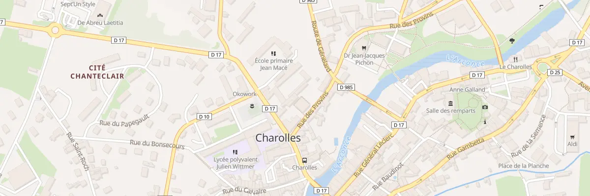Plan du 24 Rue Champagny à Charolles