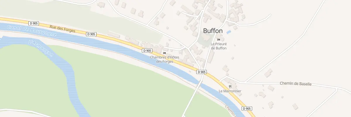 Plan du 3 Rue des Forges à Buffon