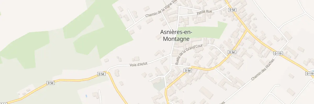 Plan du 4 Voie d’Arlot à Asnières-en-Montagne
