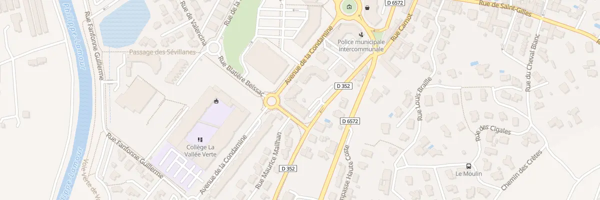 Plan du 275 Av de la Condamine à Vauvert