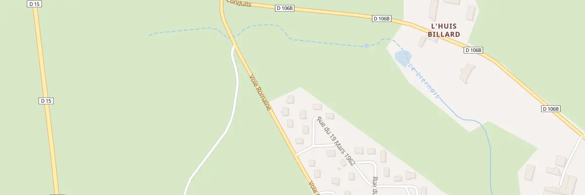 Plan du 18 Voie Romaine à Liernais