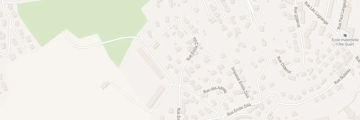 Plan du 45 Rue Emile Zola à Unieux