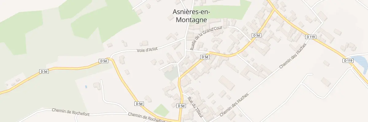 Plan du 4 Rue de la Poterne à Asnières-en-Montagne