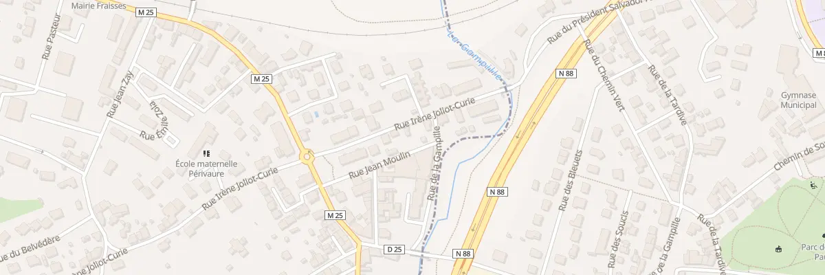 Plan du 11 Rue Irène Joliot-Curie à Fraisses