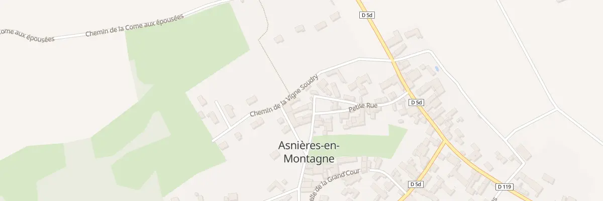 Plan du 1 Petite Rue du Dessus à Asnières-en-Montagne