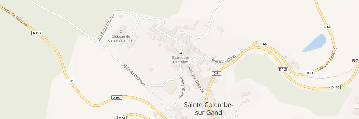 Plan du 5056 Le Bourg à Sainte-Colombe-sur-Gand