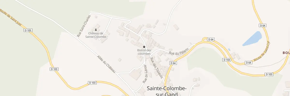 Plan du 5058 Pl de l’Eglise à Sainte-Colombe-sur-Gand