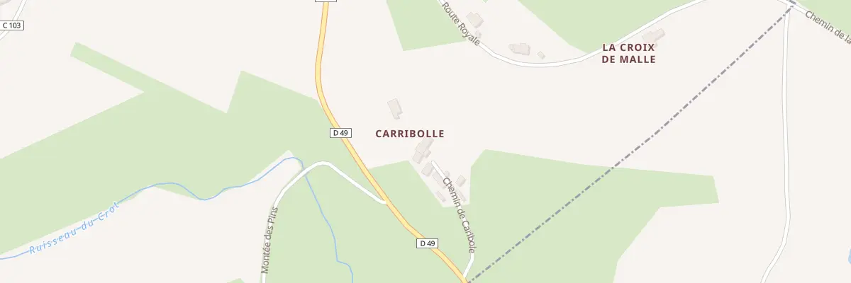 Plan du 169 Che de Caribole à Fourneaux