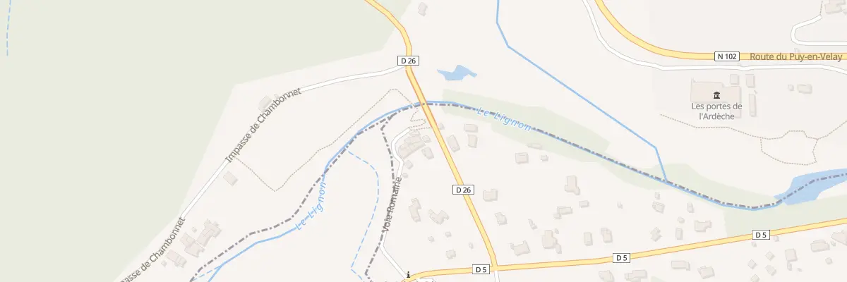 Plan du 10 Voie Romaine à Pont-de-Labeaume