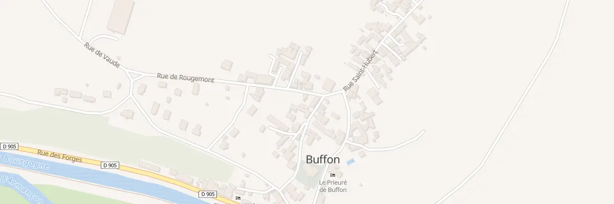 Plan du 1 Rue de Rougemont à Buffon