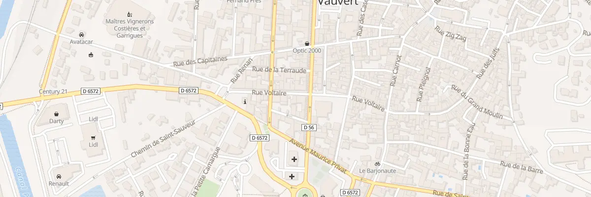 Plan du 161 Rue Voltaire à Vauvert