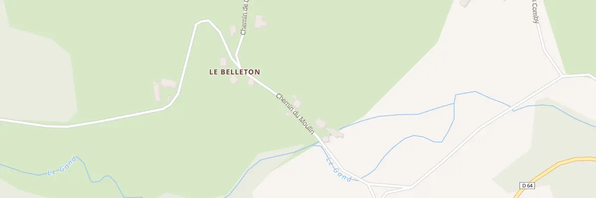 Plan du 484 Che du Moulin à Sainte-Colombe-sur-Gand