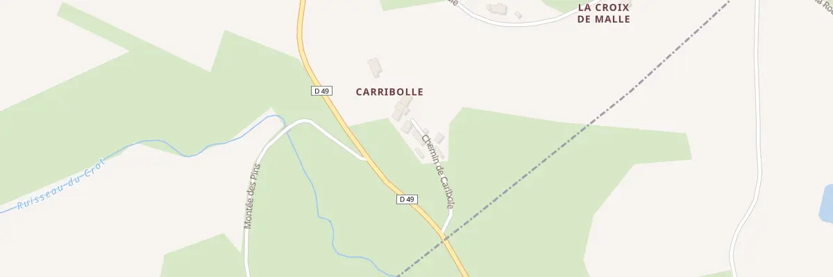 Plan du 121 Che de Caribole à Fourneaux