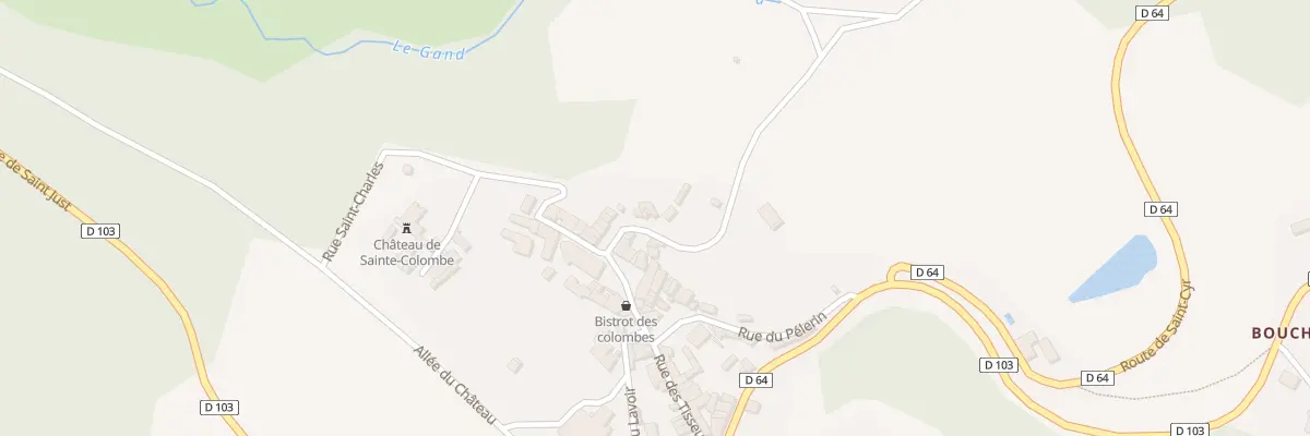 Plan du 43 Che du Moulin à Sainte-Colombe-sur-Gand