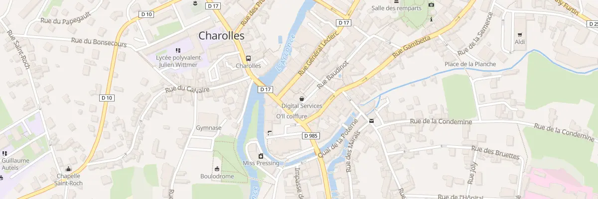 Plan du 3 Rue Baudinot à Charolles