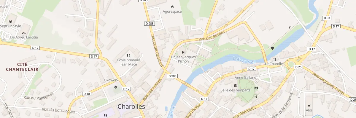 Plan du 1 Esp des Provins à Charolles