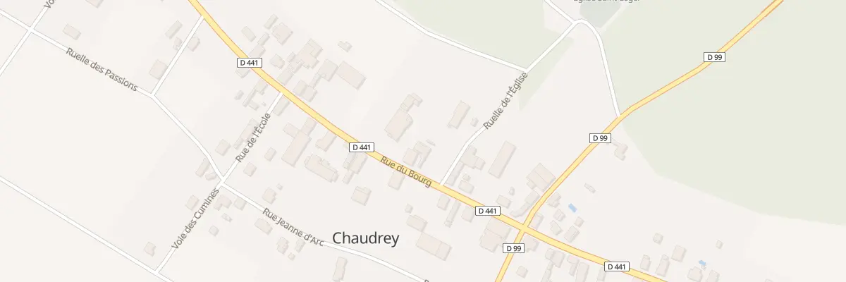 Plan du 23 Rue du Bourg à Chaudrey