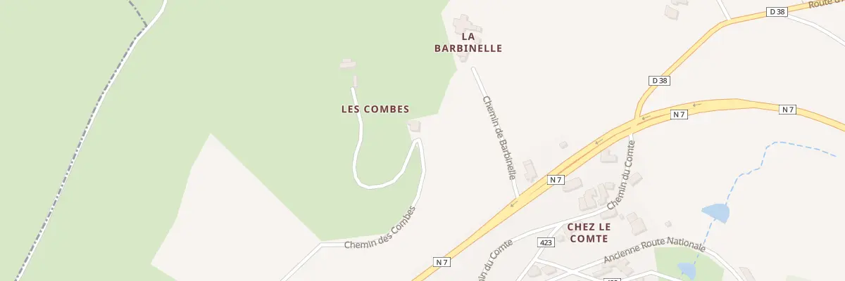 Plan du 412 Che des Combes à Fourneaux