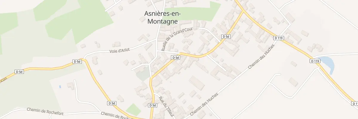 Plan du 14 Gr Grande Rue à Asnières-en-Montagne