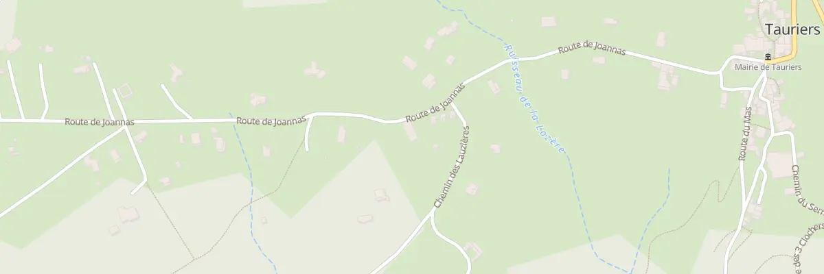 Plan du 5701 Les Lauzieres à Tauriers