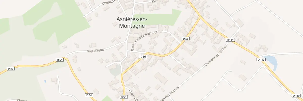 Plan du 17 Grande Rue à Asnières-en-Montagne