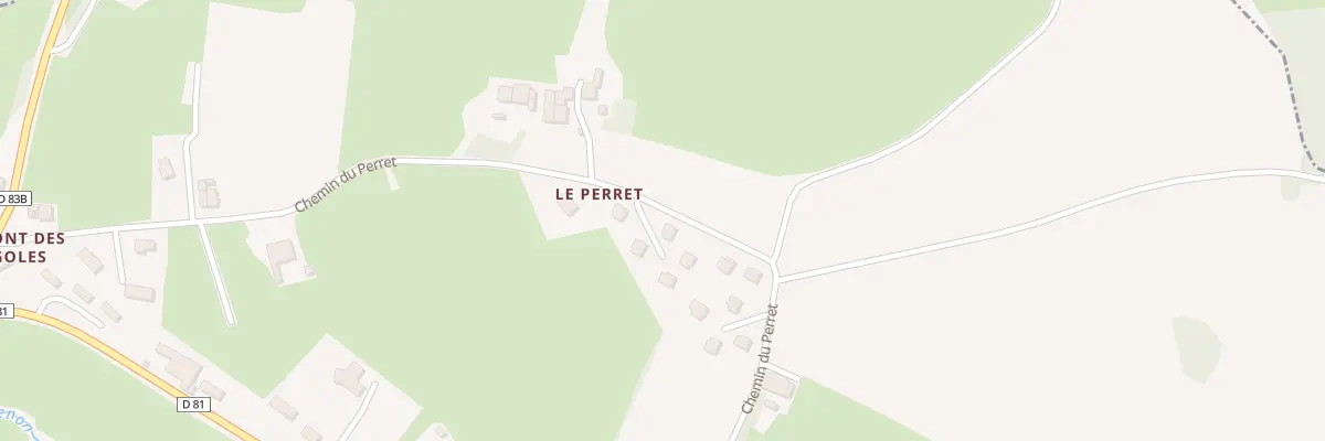 Plan du 409 Che du Perret à Coublanc
