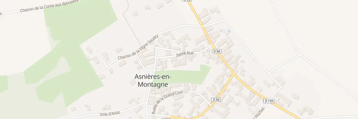 Plan du 4 Ptr Petite Rue à Asnières-en-Montagne