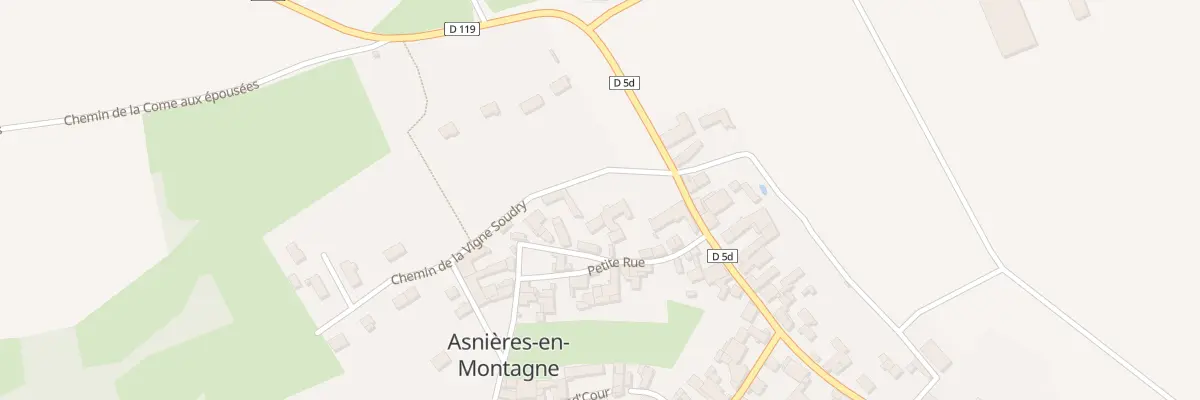 Plan du 1B Che de la Vigne Soudry à Asnières-en-Montagne