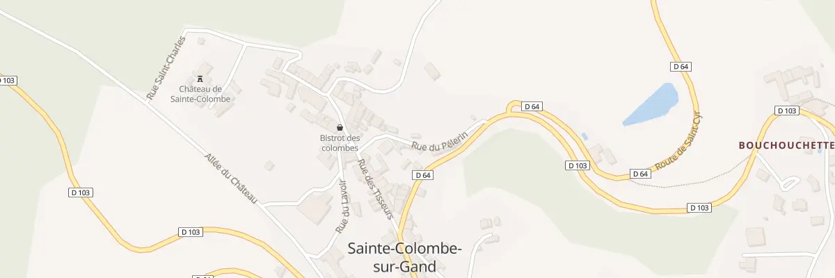 Plan du 5096 Rue du Petit Moulin à Sainte-Colombe-sur-Gand