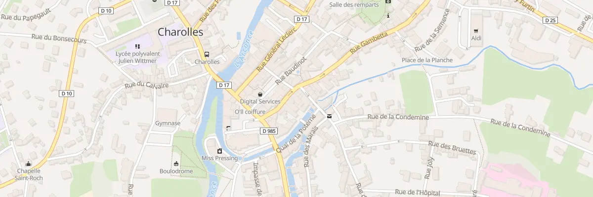 Plan du 18 Rue Gambetta à Charolles