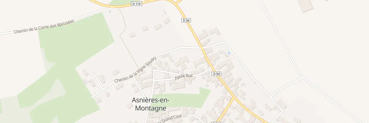 Plan du 1 Che de la Vigne Soudry à Asnières-en-Montagne