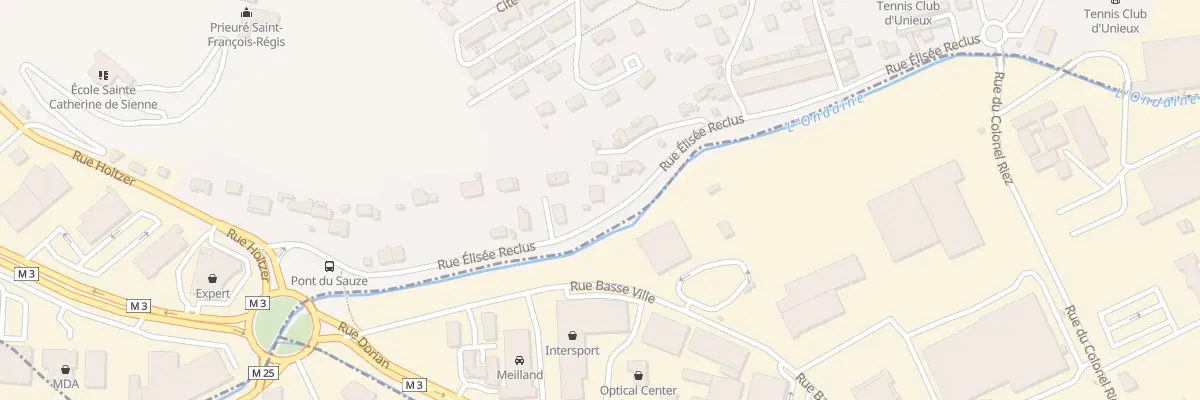 Plan du 19 Rue Elisée Reclus à Unieux