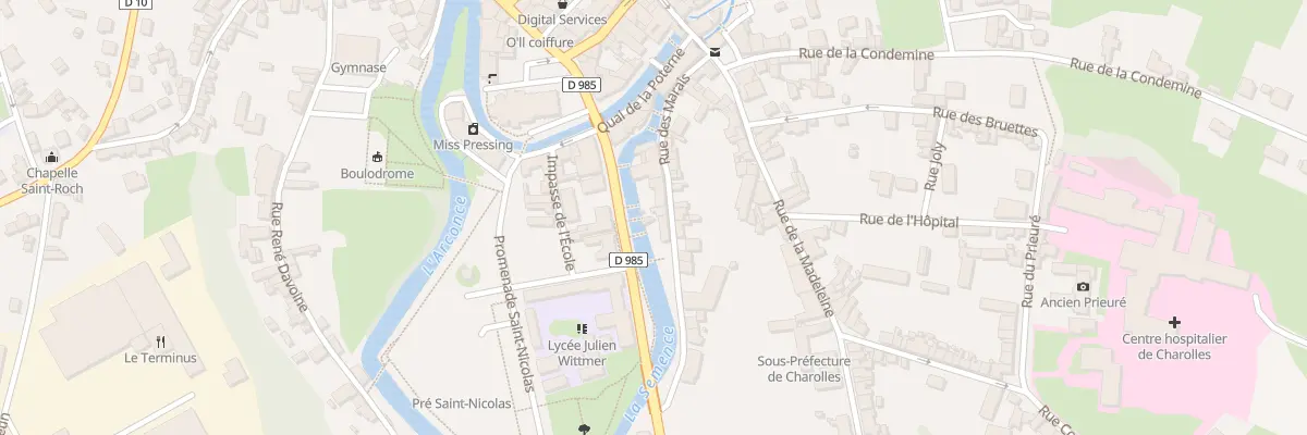 Plan du 7 Av de la Liberation à Charolles