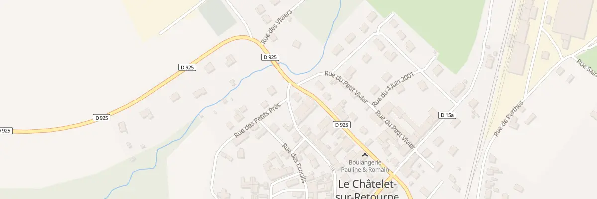 Plan du 9 Rue des Remparts au Châtelet-sur-Retourne