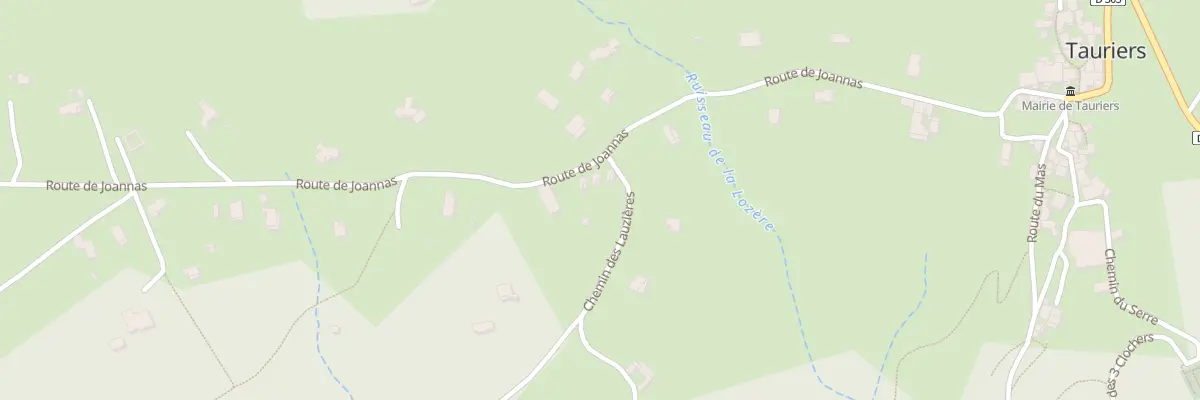 Plan du 5000 Les Lauzieres à Tauriers