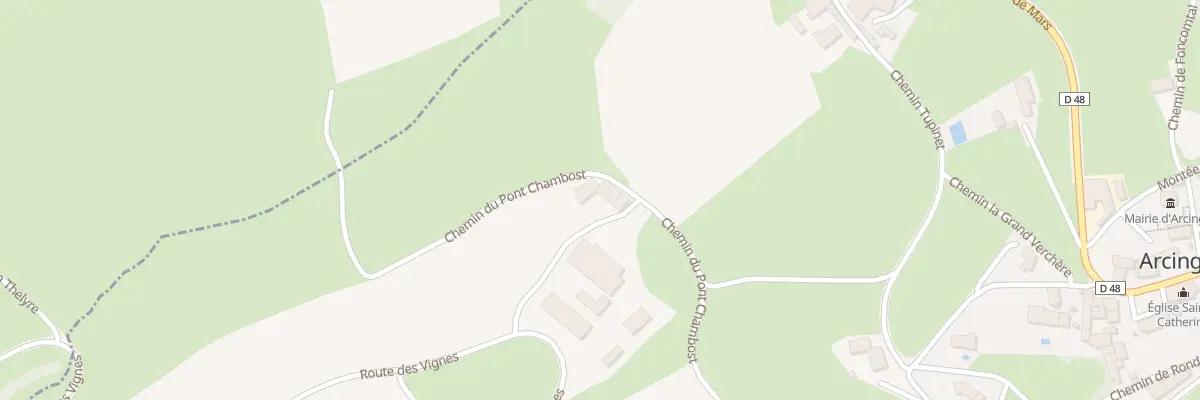 Plan du 855 Che Pont Chambost à Arcinges