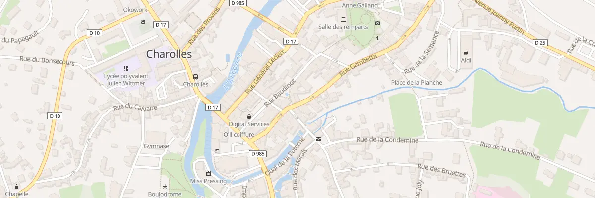 Plan du 17 Rue Gambetta à Charolles