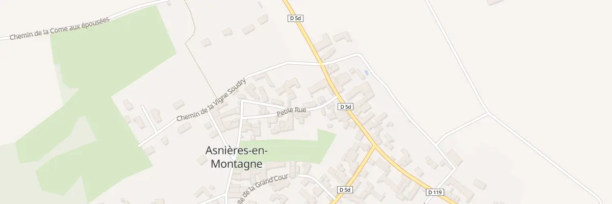 Plan du 3 Ptr Petite Rue à Asnières-en-Montagne