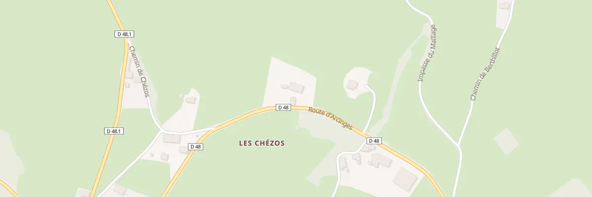 Plan du 2779 Rte d’Arcinges à Mars