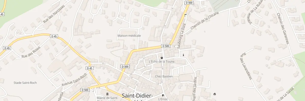 Plan du 36 Rue Nationale à Saint-Didier-en-Velay