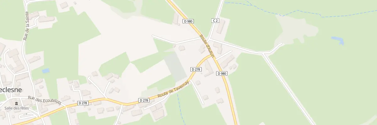 Plan du 2600 Rte d’Autun à Reclesne