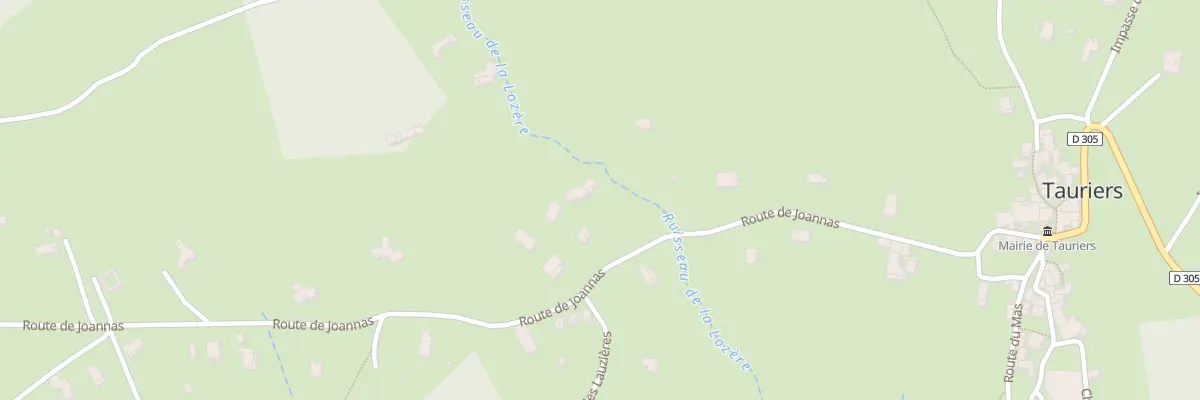 Plan du 5757 La Lozere à Tauriers